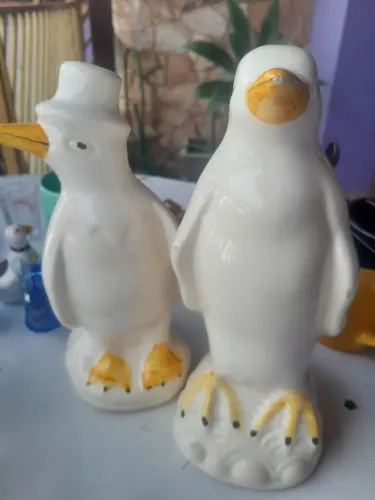 Casal de pinguins louça