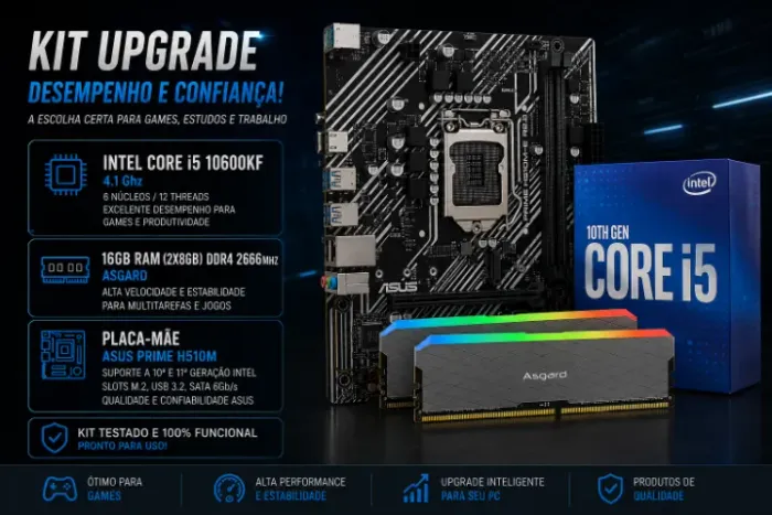 Kit Upgrade PC - i5 10600KF + 16GB RAM + ASUS H510M