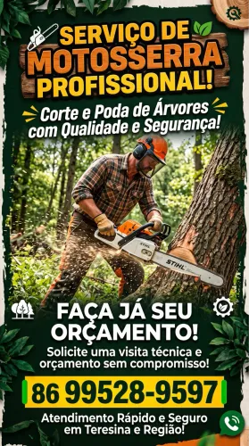 Serviço de moto serra 