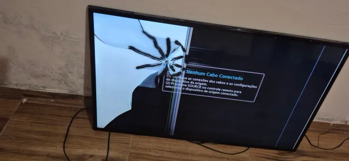 Tv samsung com defeito na tela