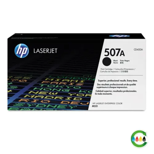 Cartucho de toner para impressora HP, modelo CE400A (507A)