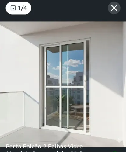 Porta vidro 2 folhas