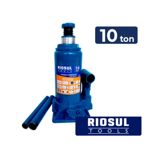 Macaco Hidráulico Tipo Garrafa 10 Ton - RIOSUL TOOLS