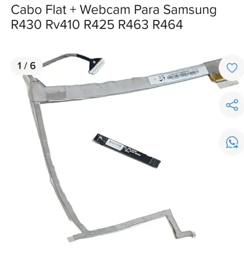Cabo flex Samsung + webcam R430