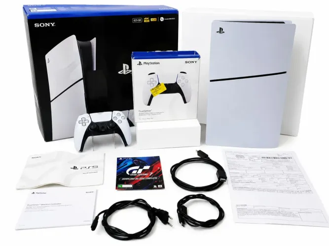 PS5 SLIM NA GARANTIA COMPRADO EM MARÇO + JOGOS/TODOS CABOS/NA CAIXA COM NOTA/SUPORTE