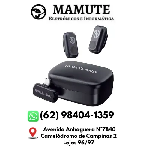 Hollyland LARK A1 Duo Microfone sem Fio USB-C Lapela