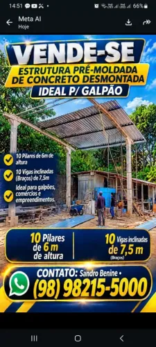 Galpao pré-moldado usado