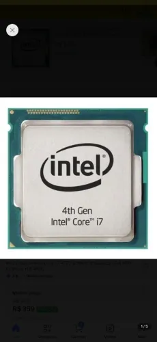 Processador Intel Core I7 4770, 3.4GHz, Cache 8MB, LGA 1150, Sem Cooler