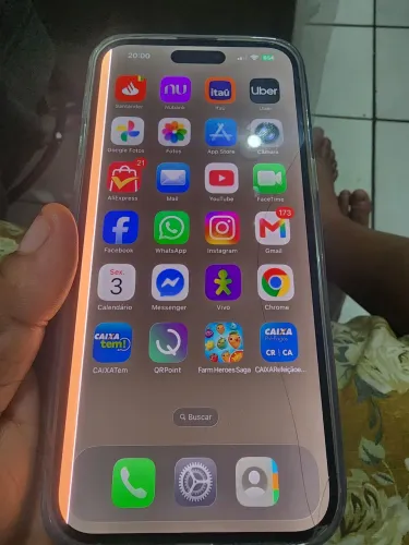 Iphone 14 pro max ,tela com fio de cabelo e pequena manchinha do lado, sem face id