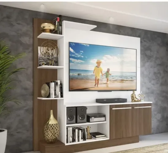 ESTANTE COM PAINEL TV 55 E 2 PORTAS
