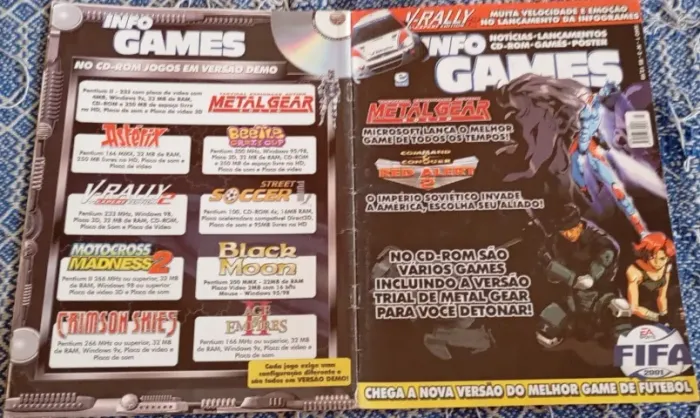 Revista Info Games Ano 1 Nº 3 + Pôster Metal Gear ( Sem CD )