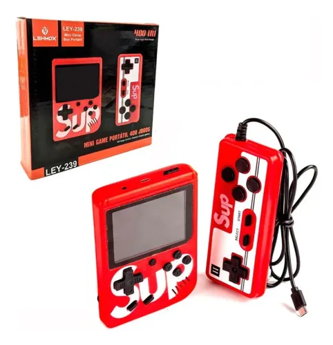 Lehmox - Mini Game Retro Com 1 Controle 400 Jogos