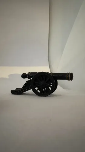 Lote 3 Canhões Miniatura de Metal Antigos - Coleção