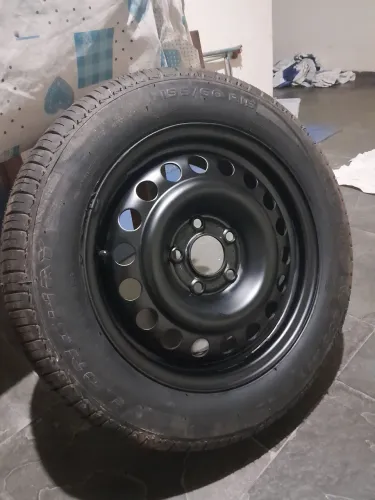 Estepe 5 Furos Gm  Zafira Astra Omega Com Pneu Completo 