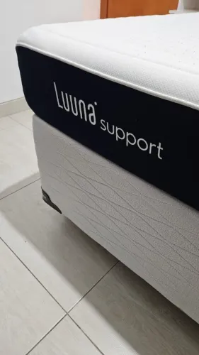 Cama Box Casal Completa + Colchão Luuna Support (D28/D29)