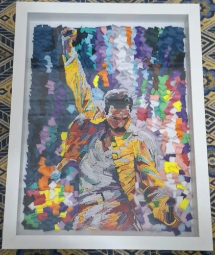 Quadro Quilling - Freddie Mercury