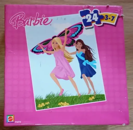 Antigo Quebra Cabeça Barbie 24 Peças Mattel 2008