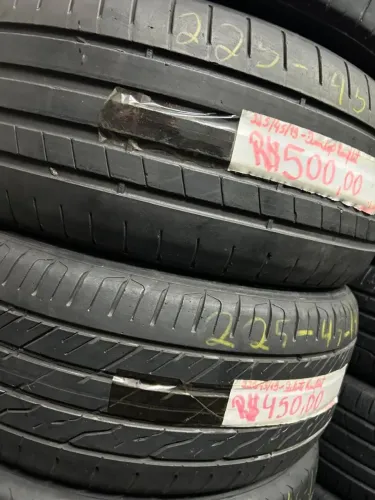 Pneus 225/45/19 Runflat seminovos por 350$ cada Dunlop e Delinte