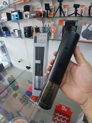Abridor de vinhos recarregável