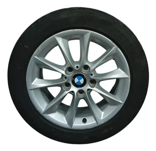 Roda Aro 16 Com Pneu 205/55 BMW 118i 1.6 Turbo 2010 2011 Cor Cinza