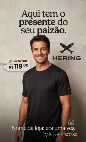 Camisa masculina Hering