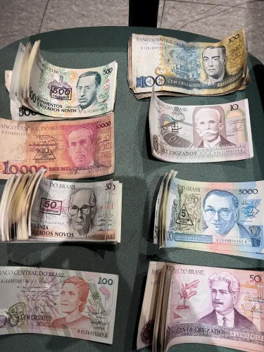 Lote de cédulas antigas