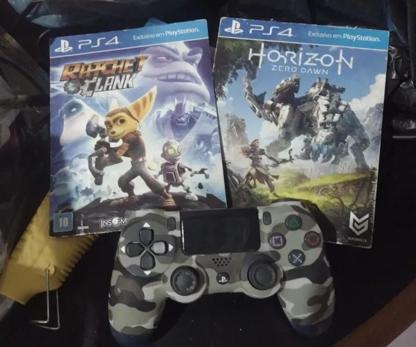 Jogos e controle ps4