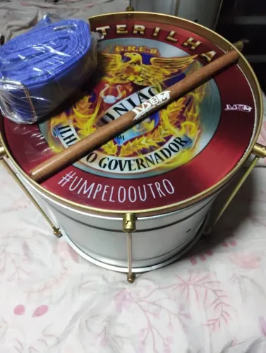 Kit Repinique 12" polegadas profissional Personalizado + Baqueta + Talabarte Acolchoado