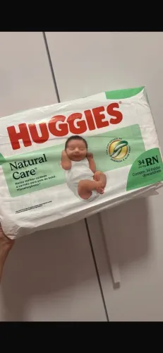 Fralda Huggies RN - FRALDA Recém nascido RN (brinde pacote aberto)