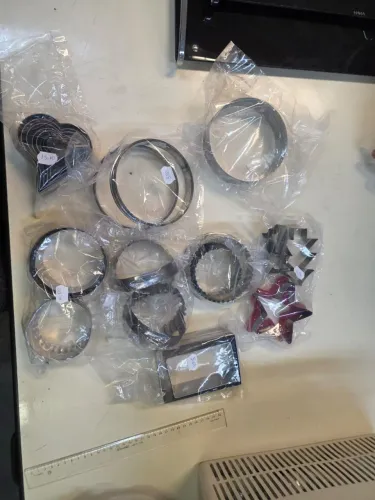 Conjunto de Cortadores de massas formas variadas,em alumínio e bom estado de conservação