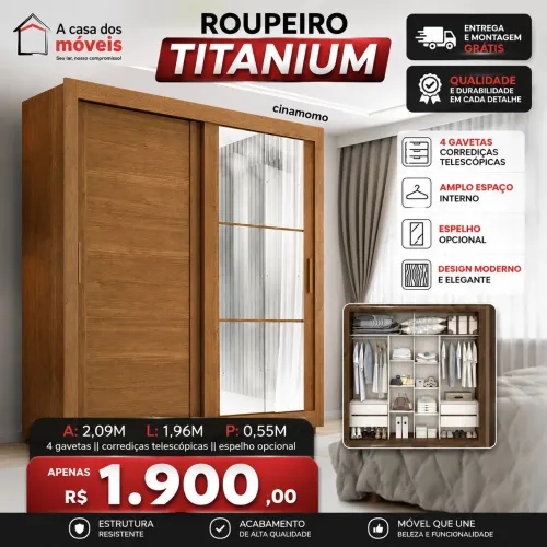 Guarda roupa Titanium