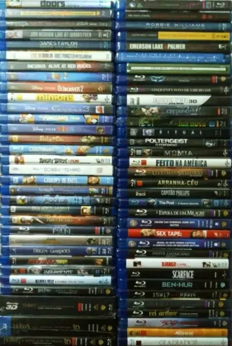 blu-ray filmes/rock novos