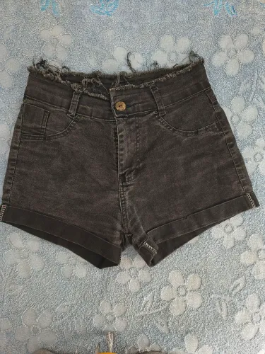 Short Preto Curto com Lycra