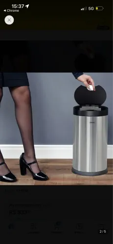 Lixeira Inox Automática Sensor Smart 12 Litros Tramontina