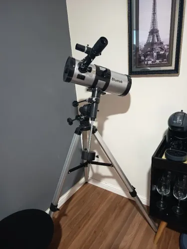 Telescópio 114mm Bluetek + lentes/ocular + bolsa para transportees completas