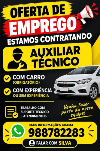 Auxiliar com ou sem experiência