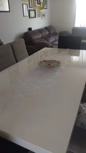 Mesa de Jantar em Laca Branca 8 lugares