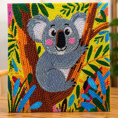 Quadro Pronto em Pintura Diamante (Coala)