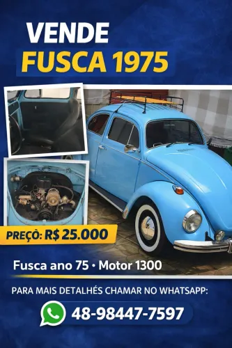Volkswagen Fusca 1300 1975