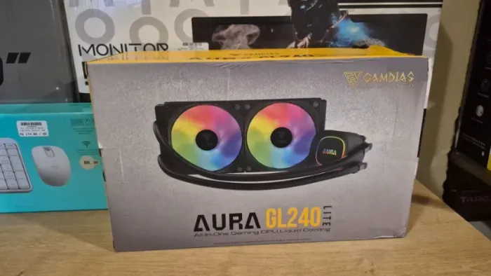 Water Cooler 240mm Aura, RGB, novo, lacrado, com garantia!