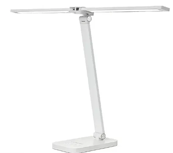 (Novo) Luminária LED Mesa Dupla Cabeça 100 LEDs Dimerizável 5 Temperaturas USB