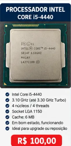 Processador Intel Core i5-4440