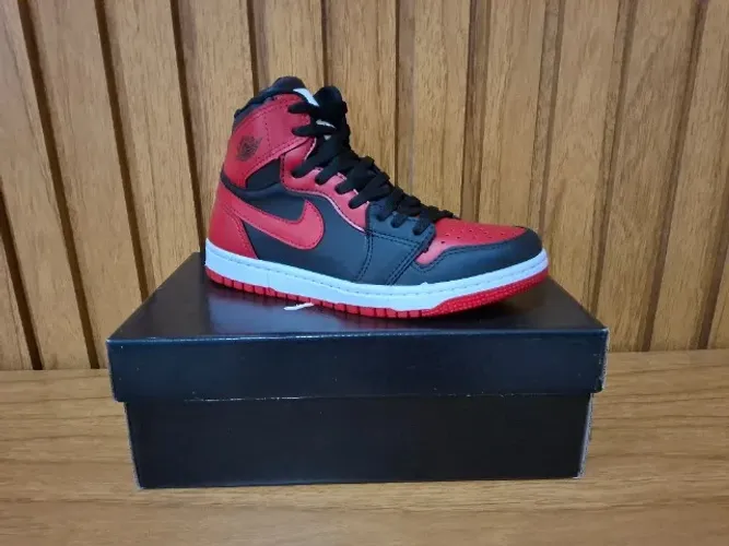Tênis Air Jordan 1 Retro Preto/Vermelho - R$ 80,00 - (LEIA A DESCRIÇÃO)