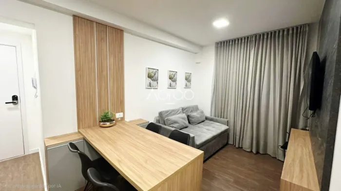 Apartamento mobiliado para alugar no Batel  1 Quarto - 29m² | Ref. 1798