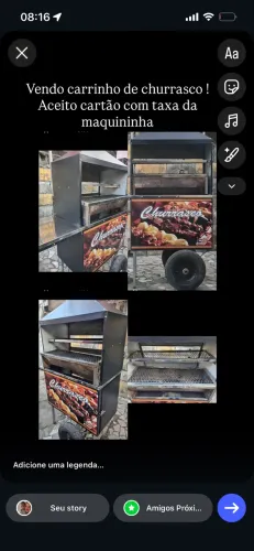 Carrinho de churrasco 