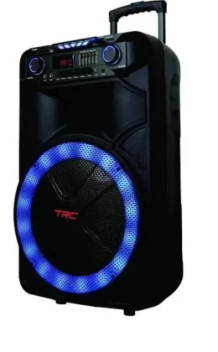Caixa Som Amplificada Trc 515 Rádio Fm Controle Remoto 500w pesa 18,500 Kilos e meio