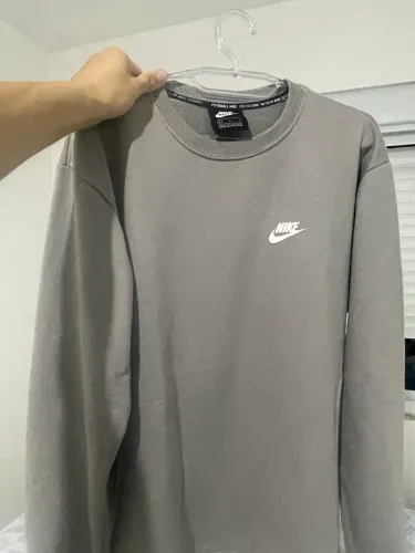 moletom careca nike cinza G