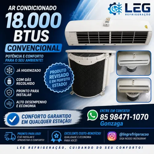 3 ar condicionados 09 12 e 18 mil BTUs
