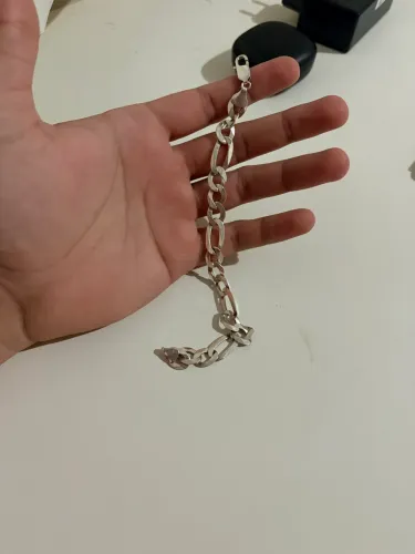 Pulseira de prata 925 3x1