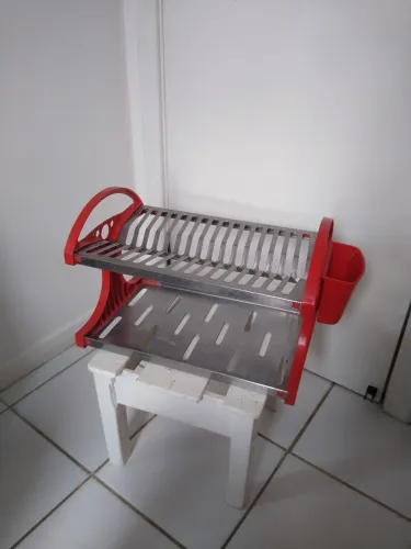 Escorredor de louça Brinox vermelho